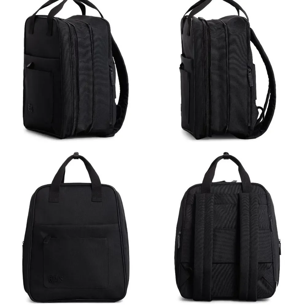 NWT BEIS The Expandable Backpack - Fall Collection in BLACK